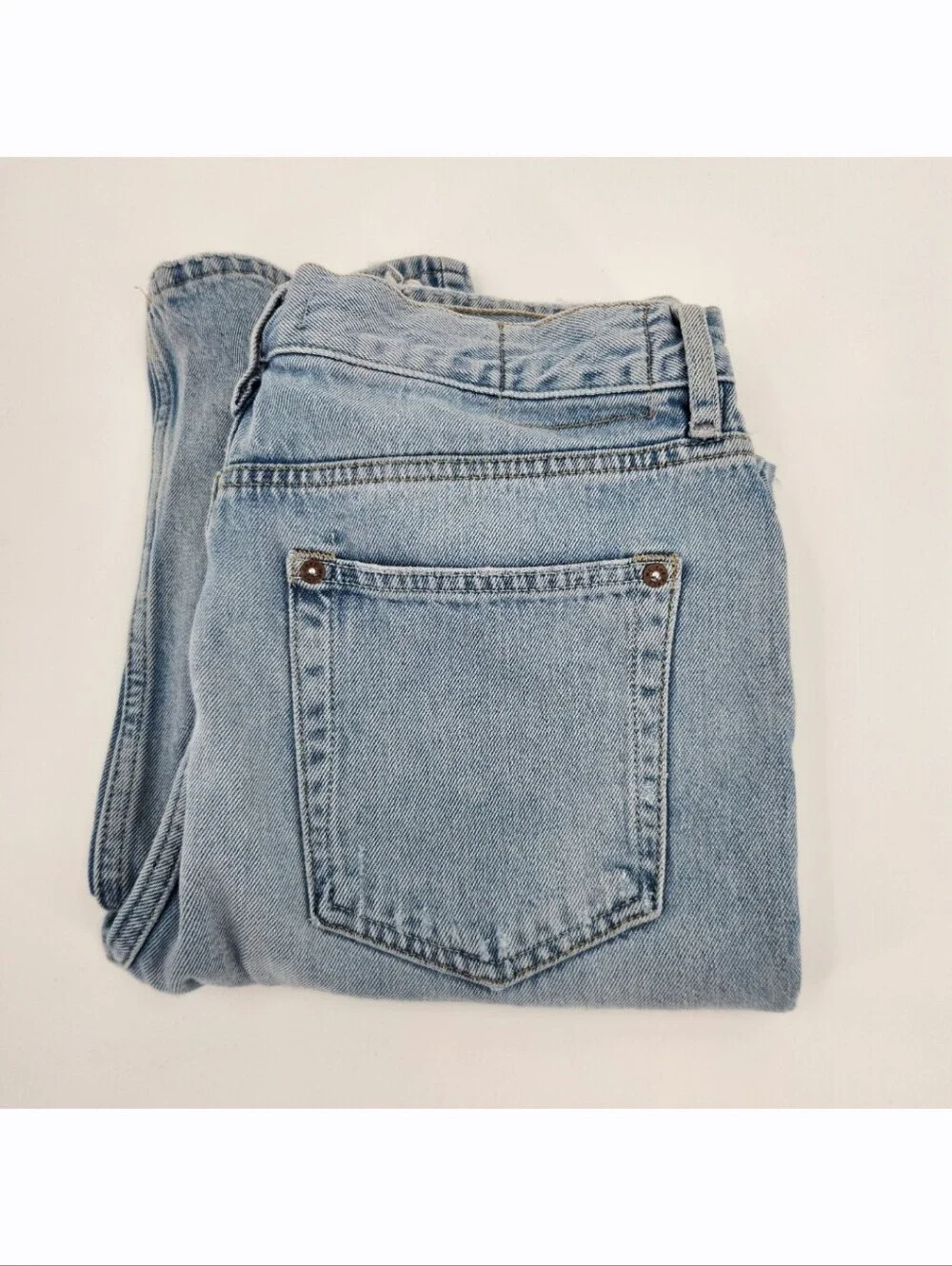 Free People We The Free Lasso Jean Womens Size 28 High Rise Button Fly